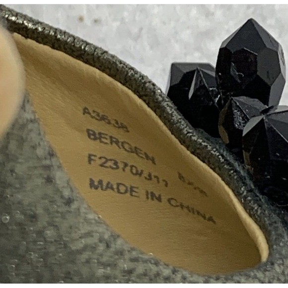 Coach Shoes Pumps Heels Bergen Soft Crackled Leather Green Women's Size 8.5B - Picture 10 of 15